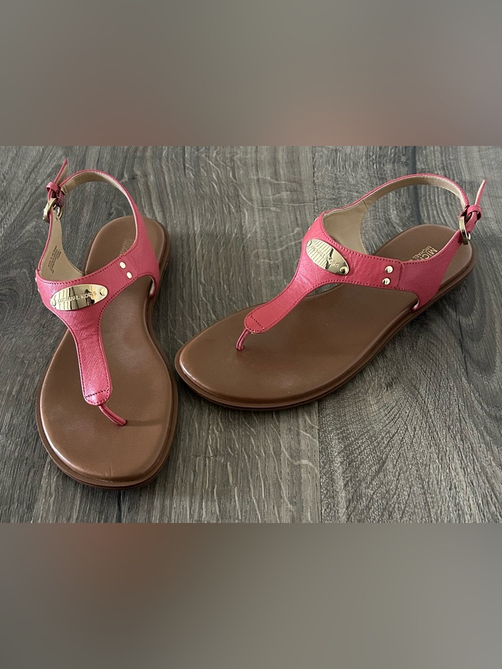 Michael Kors Women’s Rouge Pink Thong Sandals